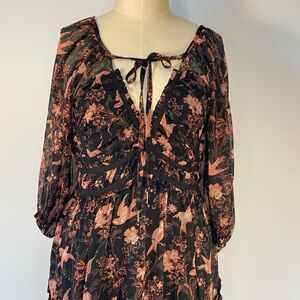 FREE PEOPLE BLACK BIRD DRESS
